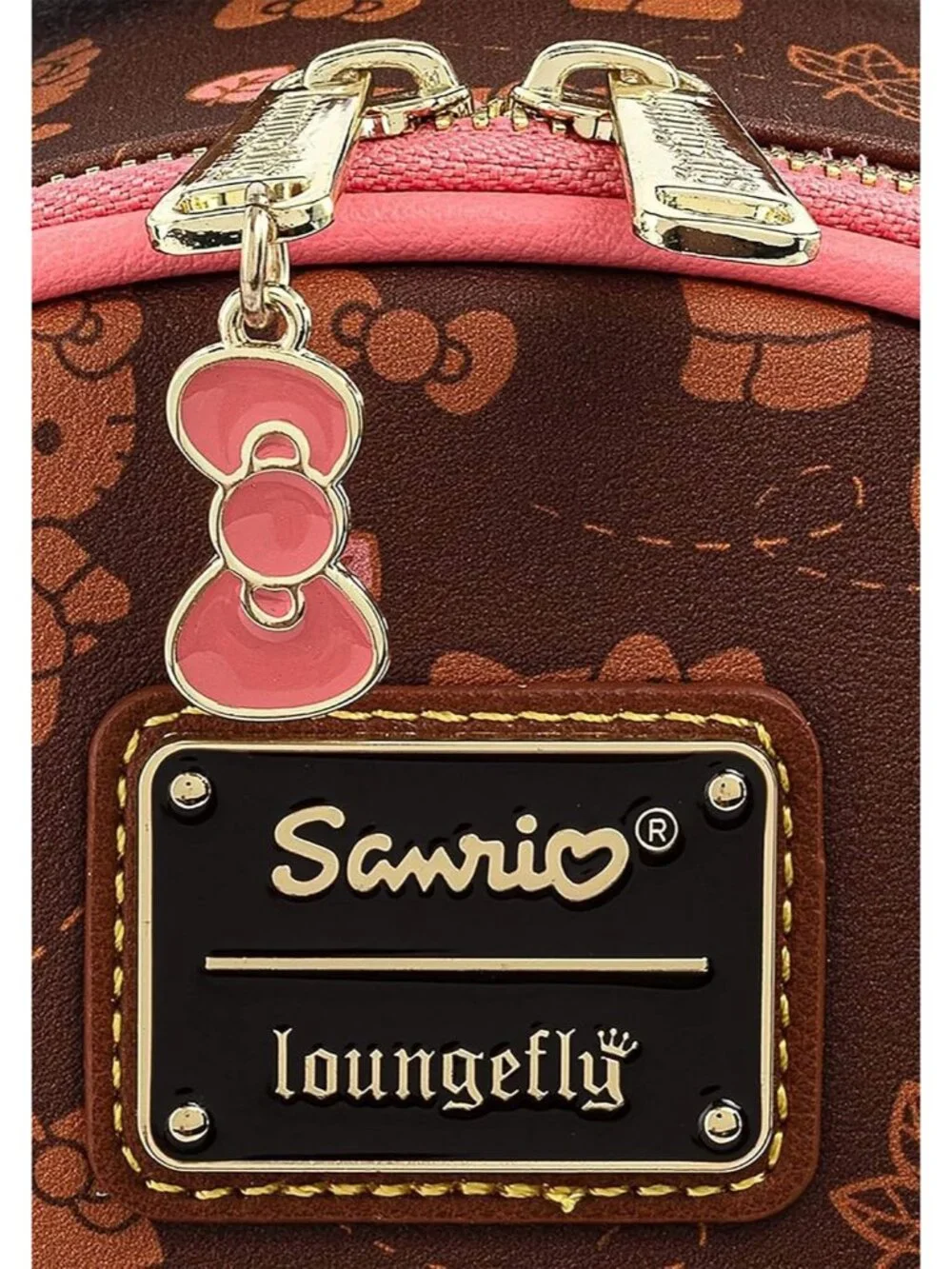 Loungefly x Sanrio Hello Kitty Pumpkin Spice Print Mini Convertible Backpack NEW